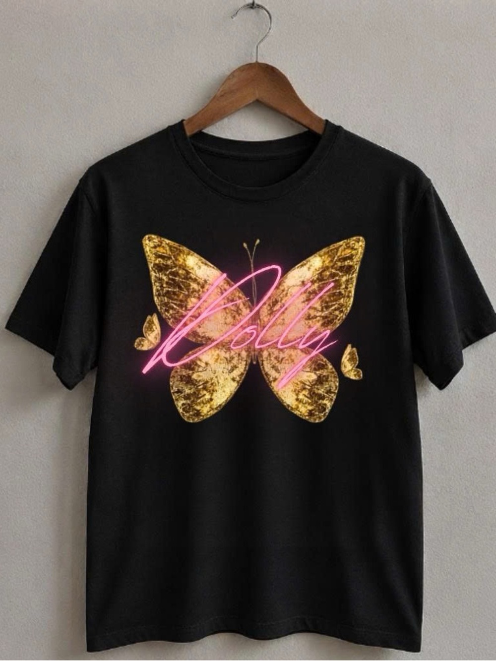 Gildan Dolly Parton Butterfly Graphic Tee